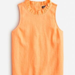 Jcrew fleur linen tank size small